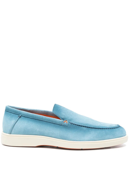  Santoni Suede Loafers - Blue 