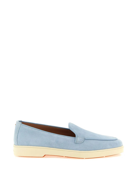  Santoni Suede Loafers - Blue 
