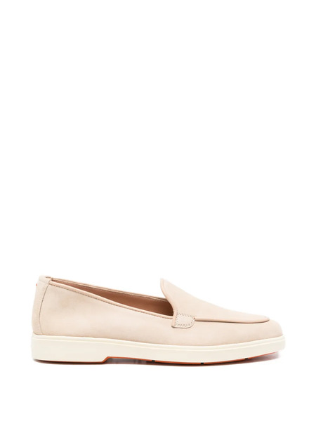  Santoni Suede Loafers - Neutrals 