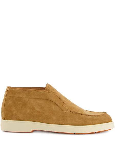  Santoni Suede Slip-on Desert Boots - Neutrals 