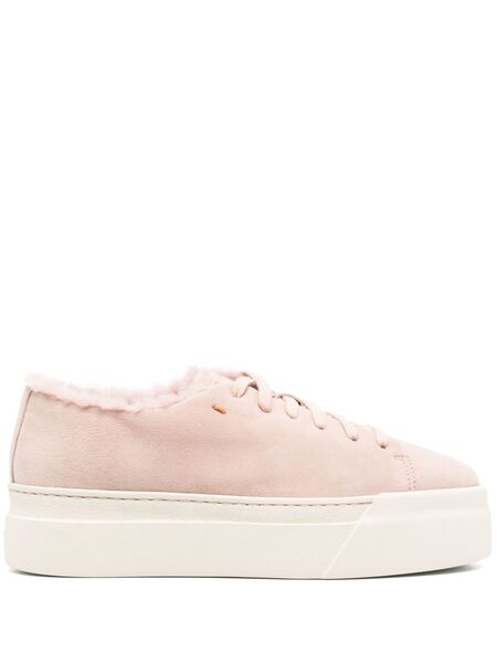  Santoni Suede Sneakers - Pink 