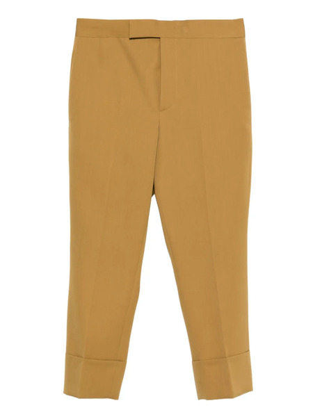  Sapio Gabardine Cuffed Trousers - Brown 