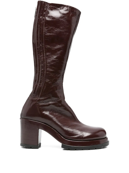  Sapio Leather Knee-high Boots - Red 