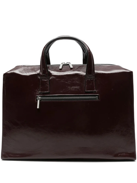  Sapio Leather Top-handle Tote Bag - Red 