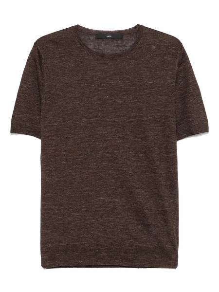  Sapio Linen Top - Brown 
