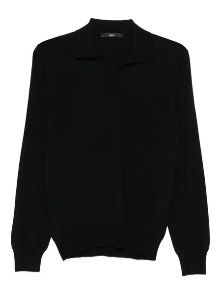  Sapio Merino Wool Polo Shirt - Black 