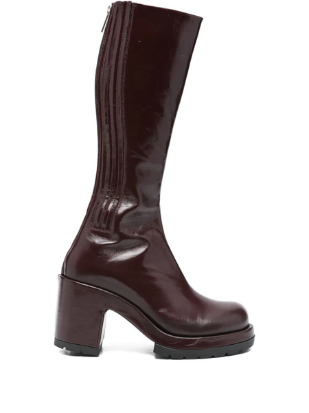  Sapio 90mm Patent-finish Boots - Red 