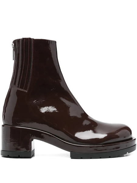  Sapio 70mm Patent-finish Boots - Red 