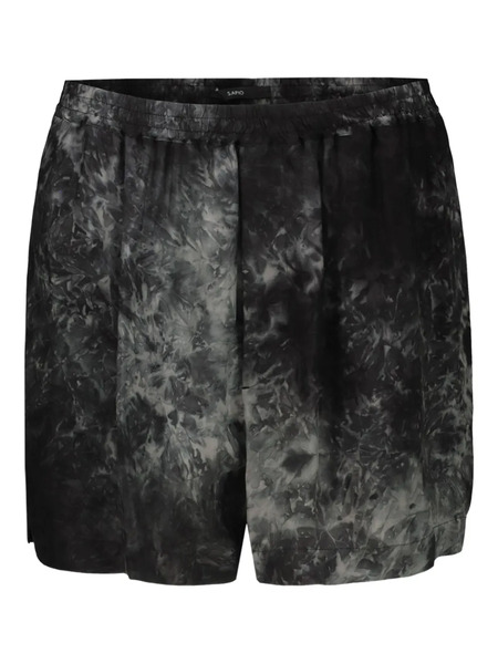  Sapio N42 Tie-dye Elasticated Shorts - Black 
