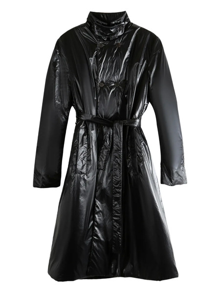  Sapio Ripstop Belted Coat - Black 