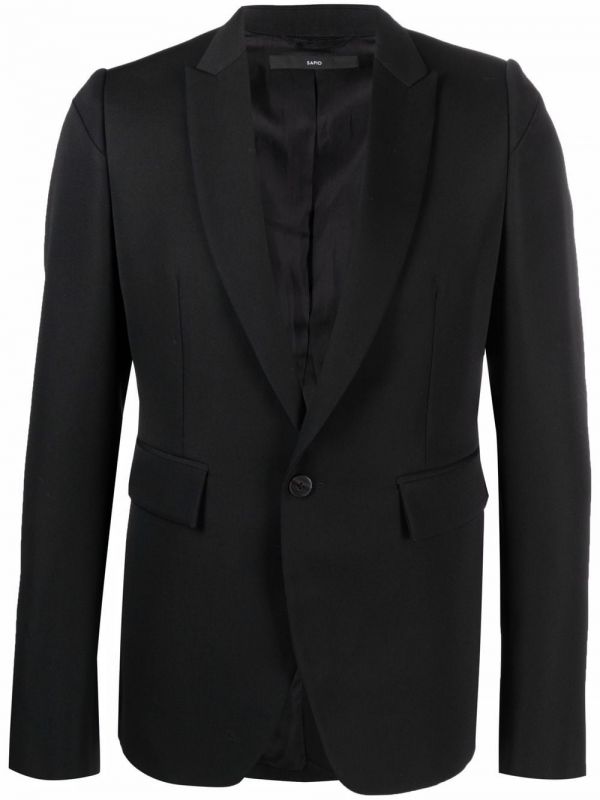  Sapio Single-breasted Tailored Blazer - Black 