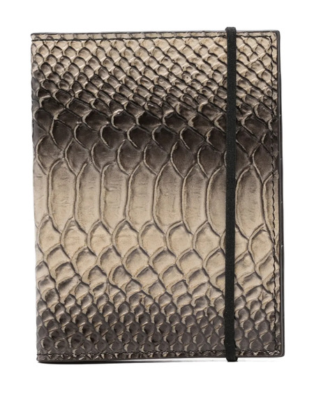  Sapio Snake-effect Wallet - Grey 