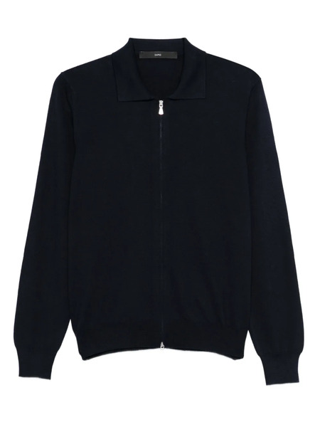  Sapio Zip Collared Knitwear - Black 