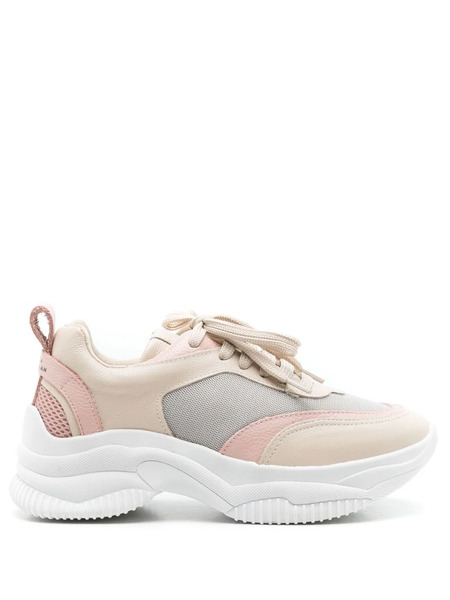  Sarah Chofakian Bell Leather Platform Sneakers - Neutrals 