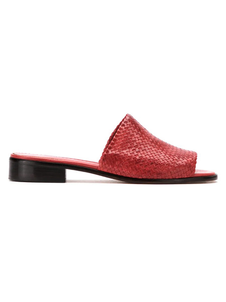  Sarah Chofakian Leather Sandals - Red 
