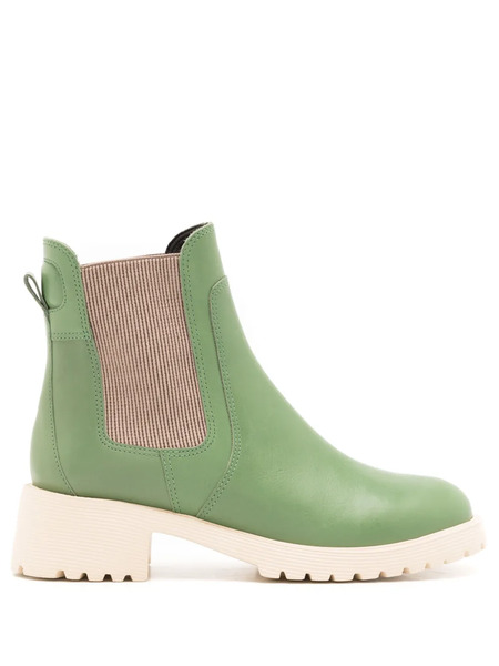  Sarah Chofakian Mirre Leather Chelsea Boots - Green 