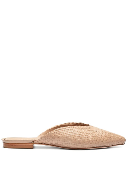  Sarah Chofakian Tuli Pointed-toe Mules - Neutrals 