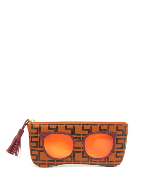  Sarah Chofakian Zip-up Glasses Holder - Orange 