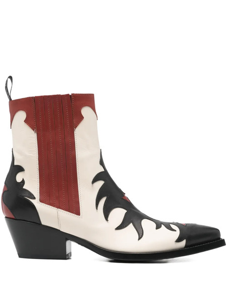  Sartore Panelled Boots - White 