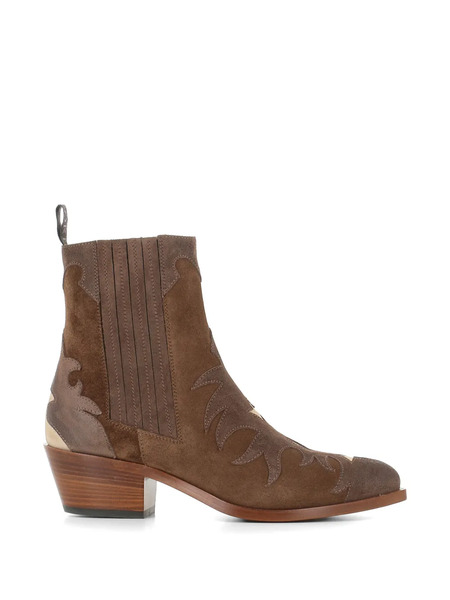  Sartore Panelled Cowboy Boots - Brown 