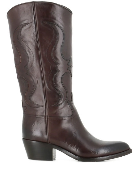  Sartore Sr4208 Leather-stitched Boots - Brown 