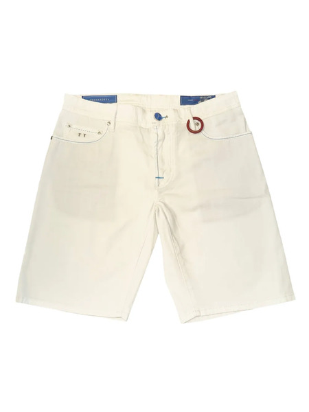 Sartoria Tramarossa Leather-patch Shorts - Neutrals 