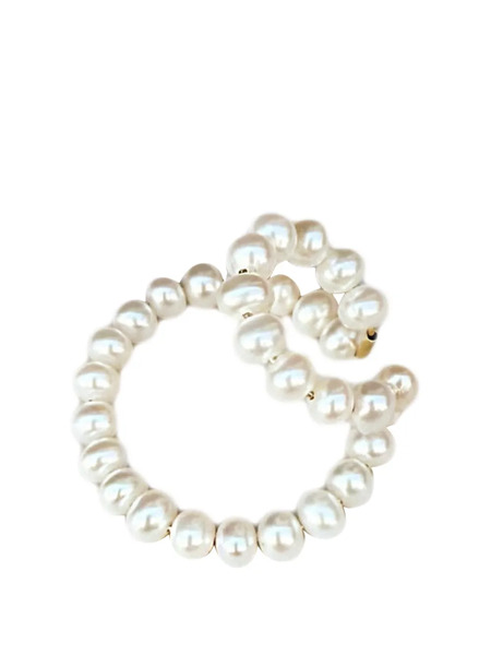  Saskia Diez Double Pearl Earcuff - Neutrals 