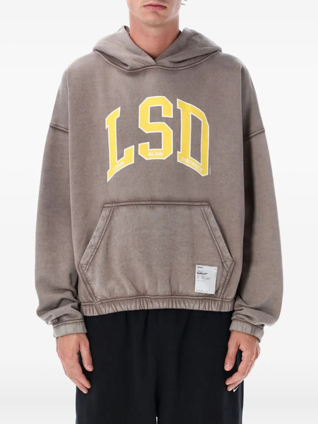  Satisfy Text-print Hoodie - Neutrals 