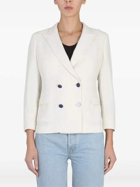  Saulina Antonella Double-breasted Jacket - White 