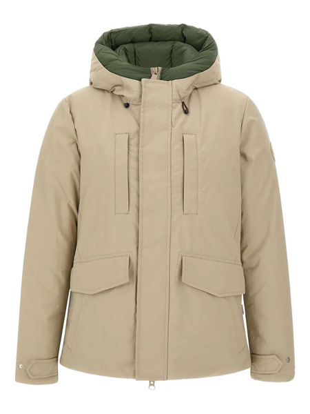  Save The Duck Enzo Hooded Flap-pocket Parka - Neutrals 