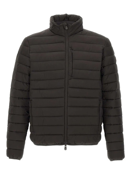  Save The Duck Erion Quilted Zip-front Jacket - Black 