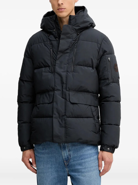  Save The Duck Hooded Puffer Jacket - Black 