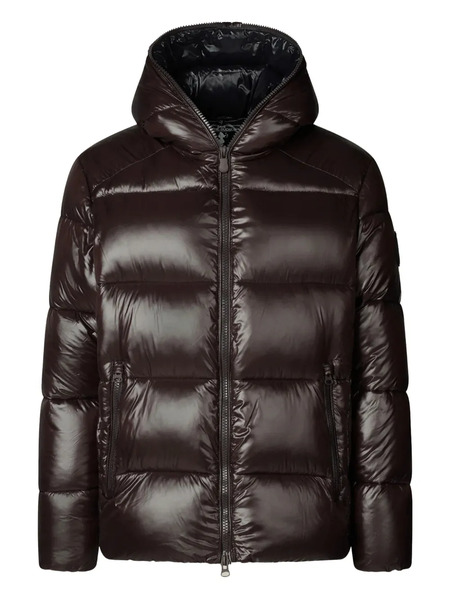  Save The Duck Hooded Quilted Jacket - Brown 