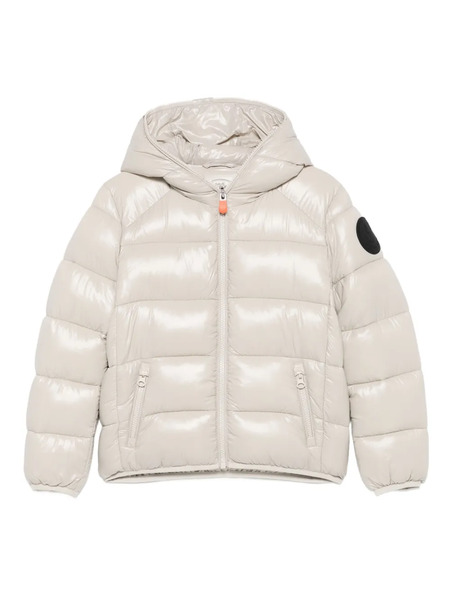  Save The Duck Kids Hooded Puffer Jacket - Neutrals 