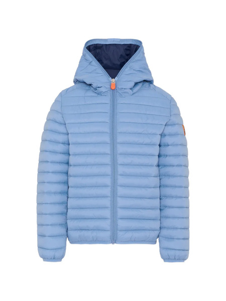  Save The Duck Kids Hooded Quilted Jacket - Blue 