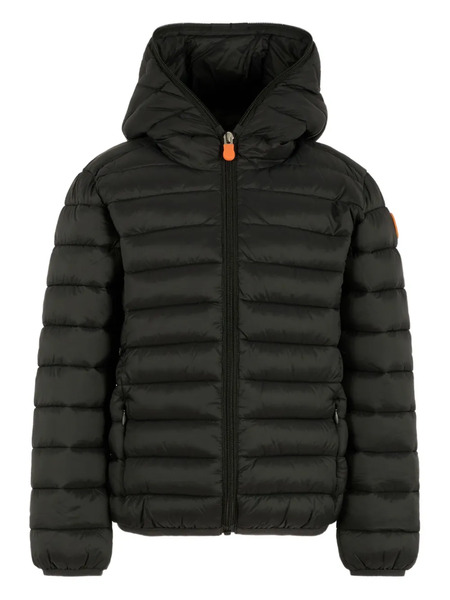  Save The Duck Kids Logo-patch Padded Jacket - Black 