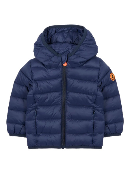  Save The Duck Kids Logo-patch Padded Jacket - Blue 