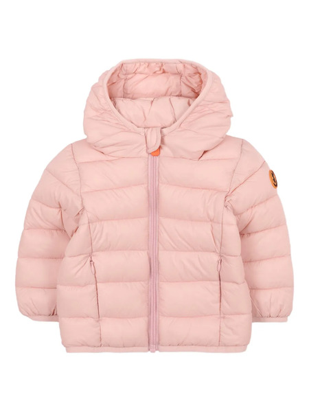  Save The Duck Kids Logo-patch Padded Jacket - Pink 