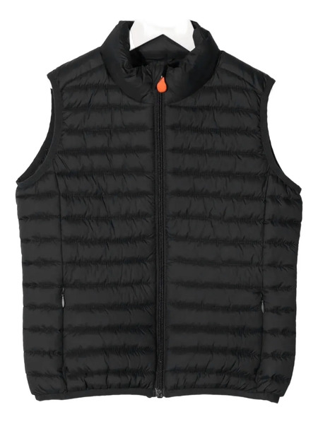  Save The Duck Kids Quilted-pattern Gilet - Black 