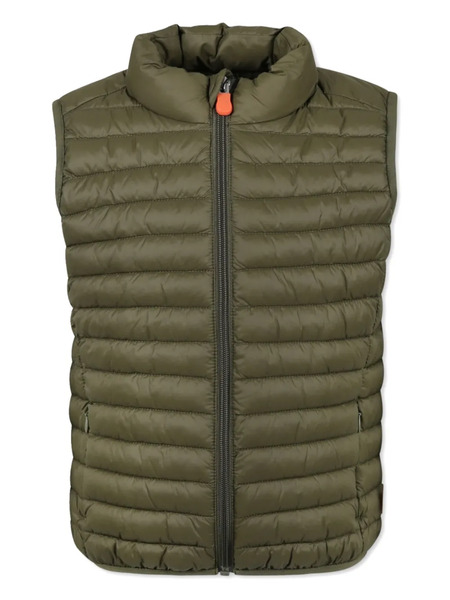  Save The Duck Kids Zip-up Padded Jacket - Green 