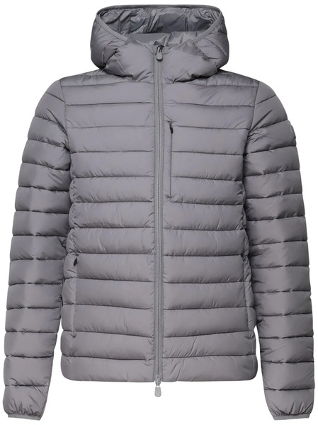  Save The Duck Logo-appliqué Puffer Jacket - Grey 
