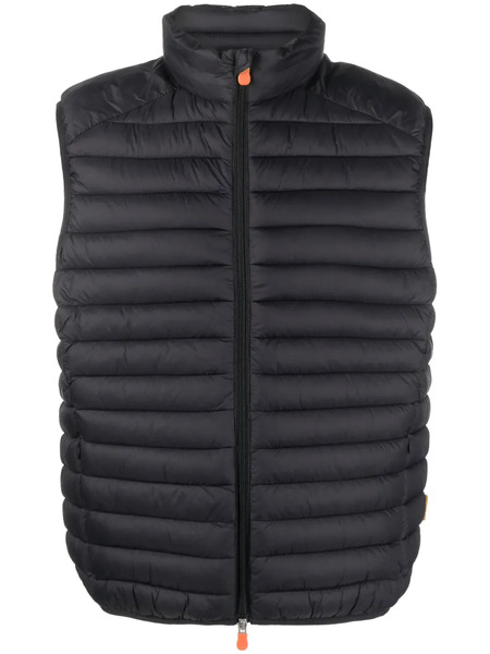  Save The Duck Logo-patch Padded Gilet - Black 