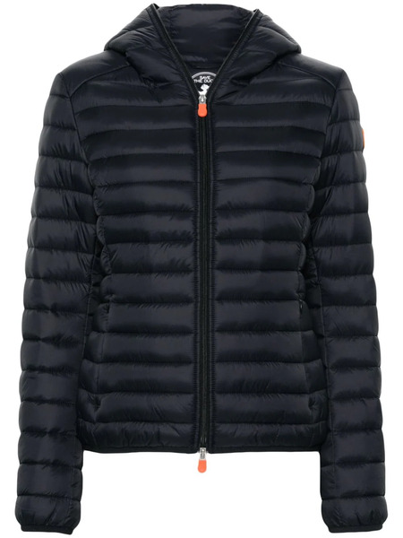  Save The Duck Logo-patch Padded Jacket - Black 