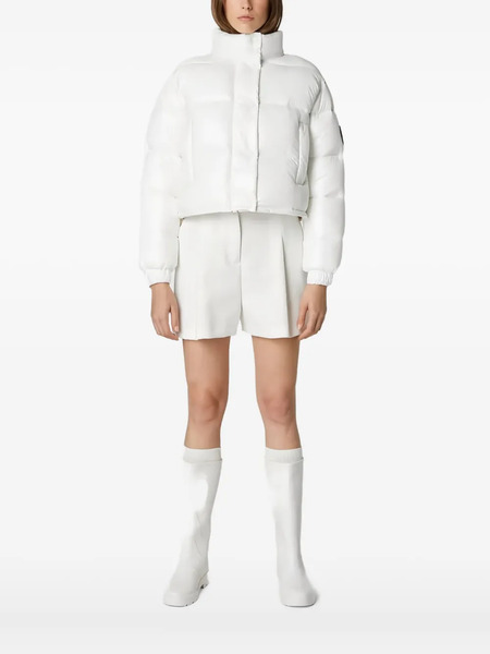  Save The Duck Logo-patch Padded Jacket - White 