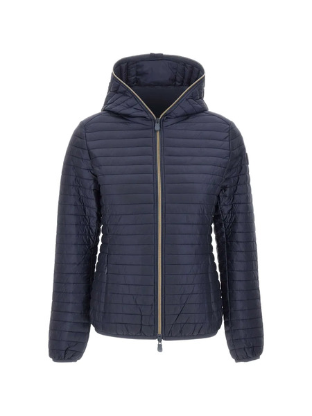  Save The Duck Quilted Hooded Jacket - Blue 