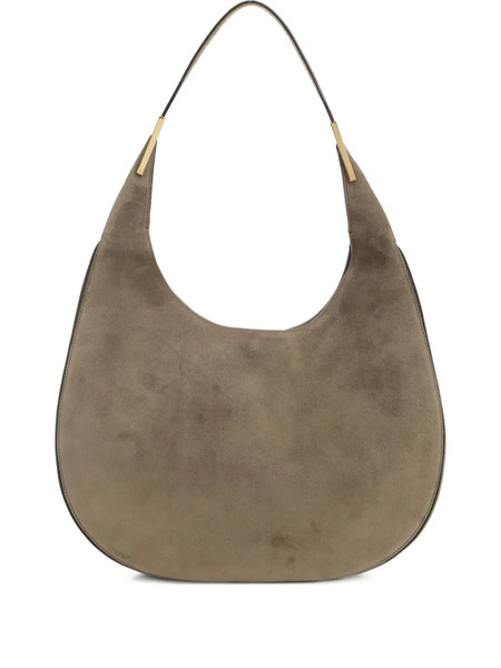  Savette Suede Crescent Shoulder Bag - Neutrals 