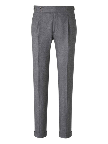  Scabal Pleated Trousers - Grey 