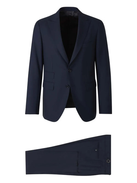  Scabal Two-button Flap-pocket Suit - Blue 
