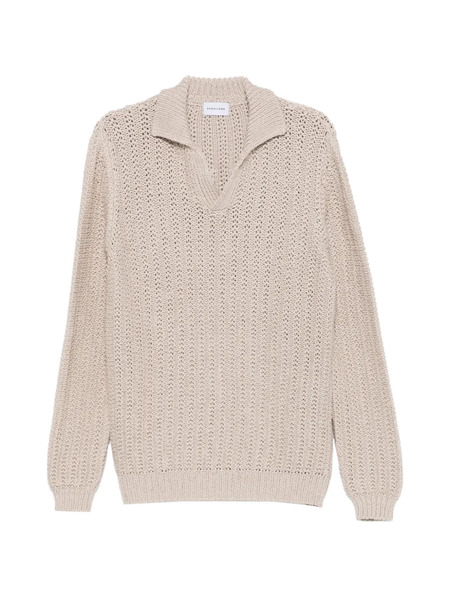  Scaglione Knitted V-neck Sweater - Neutrals 