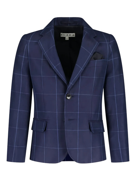  Scapa Checked Blazer - Blue 